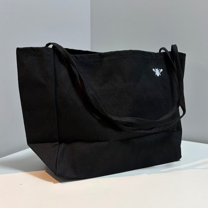 Picklelice Signature Canvas Tote (Black)