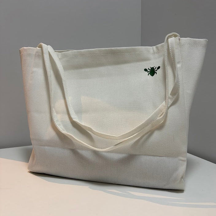 Picklelice Signature Canvas Tote (White)